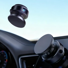 Jkoailiwi Hands-Free Anti-Shake Electric Suction Cup Phone Mount, 360 Adjustable Vacuum Magnetic Car Phone Holder, Car Phone Holder Stand for Gym/Mirror, for Magsafe iPhone 17 16 Air Pro Max 15