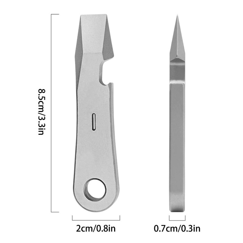 EDC Lever Bar, Titanium Tool, Multifunctional Pry Tool with Bottle