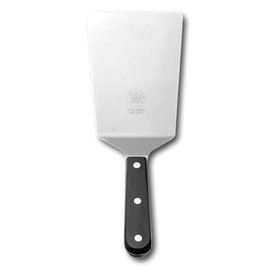 DUE BUOI Wide Spatula blade dimension 4" x 6.1/3". Good for Burger Kitchen bbq grill griddle pastry. Non-stick Durable.