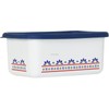 Fuji Hollow Mesa Deep Shape Square Container, Medium, Navy