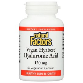 내추럴 팩터 하이아베스트 히알루론산 100 mg 60 베지테리언 캡슐 Natural Factor Hyabest Hyaluronic Acid 100 mg 60 Vegetarian Capsules