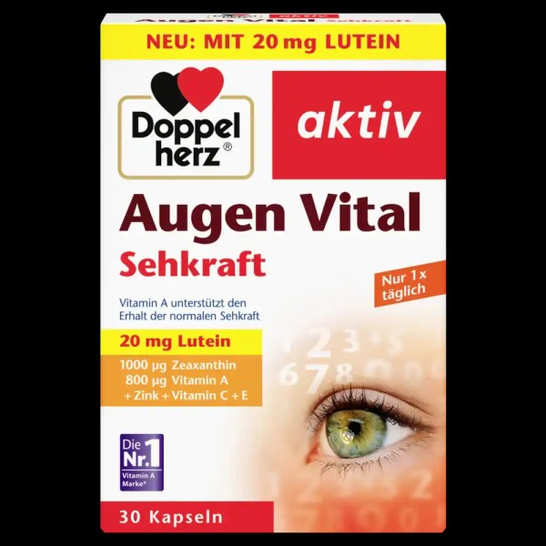 Doppelherz Eye Vital Vitamins Lutein, 30 Capsules