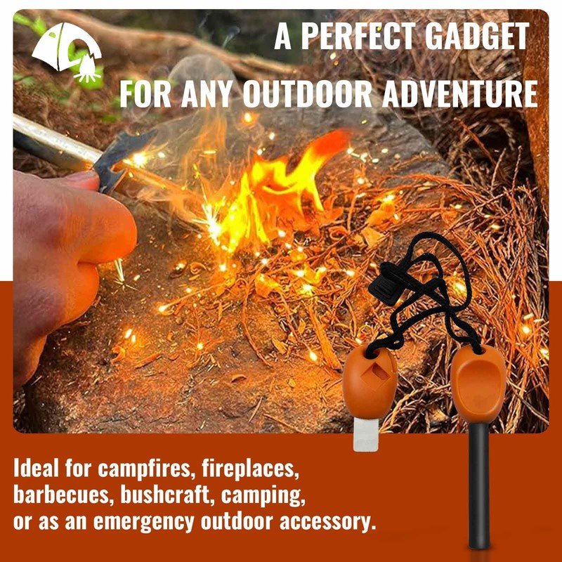 1 Pcs Fire Starter Kit Flint and Steel Survival Fire