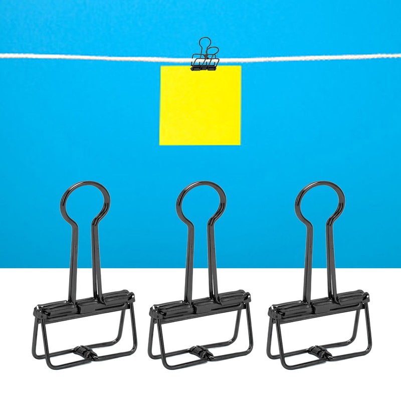 50Pcs Hollow Binder Clips Metal Paper Binder Clips for Documents