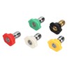 5Pcs Pressure Washer Spray Tips Nozzle Kit Multiple Degrees Quick