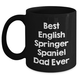 English Springer Spaniel Dog Funny Dad Mug Gifts for Him from Family Friends on Father's Day