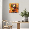 Ypxzzj Vibrant Abstract Robot Wall Art Canvas Print, 20 x