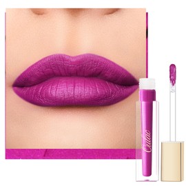 Oulac Liquid Matte Lipstick, Fuchsia with metallic sheen Lip Color, Long Lasting Lipsticks for Women, High-Pigmented, Creamy Texture, Vegan Clean Beauty, 4.5ml (MS02) Passionate Kiss