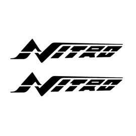 Imagnt Studio Graphics Set of 2 Boat Hull Marine Grade Vinyl Decals fits Nitro Boat, Restoration Stickers Select Size and Color (36 inches, Black)