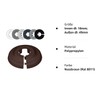 FUX Pack of 2 Single Rosettes for Heating Pipes, Covers,