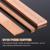 sourcing map 2 Pcs Copper Flat Bar, 0.08" x 3/16"