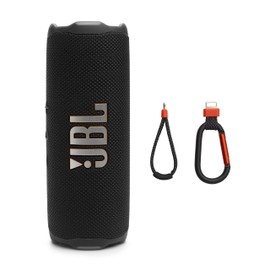 JBL Flip 7 - Portable Waterproof and Drop-Proof Speaker, Bold Pro Sound with AI Sound Boost, 16Hrs of Playtime, and PushLock System with Interchangeable Accessories (Black)