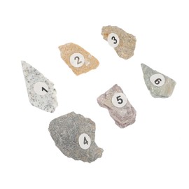 VILLFUL 1set Educational Rock Specimen Kit Teaching Mineral Sample for Natural Ore Stones for Classroom Display and Learning Activities