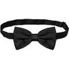 chenqi Men's Bow Tie, Adjustable Bowtie, Black Bow Tie for