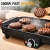 Sunvivi Electric Griddle Flat Grill: Indoor Grill with 2 Adjustable