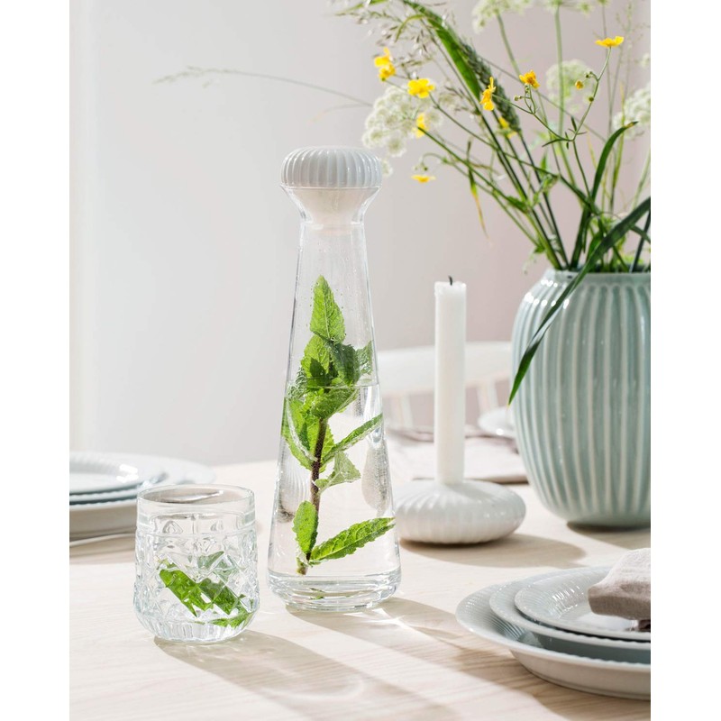 Kähler Hammershoi Candlestick, Ceramic, White, 11.5 x 4.5 cm