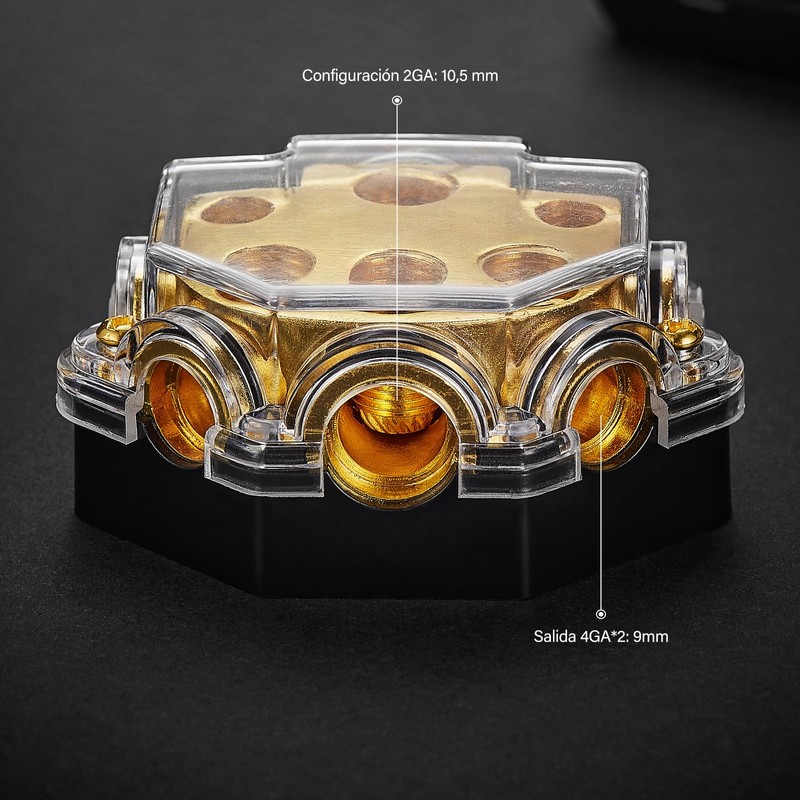 KCB Distribuidor de Corriente Car Audio, 1 en 5 Vías
