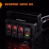 Nilight 3 Gang Rocker Switch Box 12V SPST ON Off