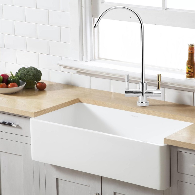 Natudeco Water Filter Tap, Double Hole Kitchen Water Filter Tap