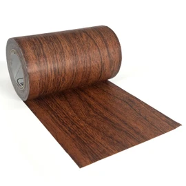 MATCH 'N PATCH Realistic Wood Grain Repair Tape - Durable Multi-Use Adhesive Patch for Furniture, Floors, Cabinets, Windows, Doors, RV, Home Decor & DIY Projects - Dark Walnut, 30 feet x 4.5 inch