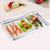 TEAMFAR Baking Tray, Stainless Steel Rectangular Baking Mould, Oven Tray,