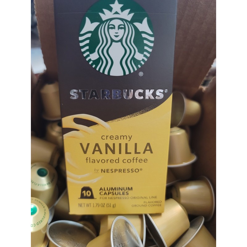 Starbucks Nespresso Starbucks CREAMY VANILLA Espresso Roast 110 Capsules BULK/LOOSE
