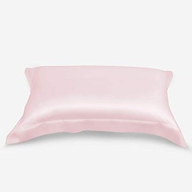 Waterlily 100% Mulberry Silk Pillowcase Oxford Pillowcases for Hair and Skin Envelope 50x75cm Both Sides 19momme Charmeuse Soft Natural Organic Luxury Pillow Case Cover (1, Blush Pink)