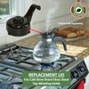 Tea Kettle Lid Replacement - Café Brew Brand Glass Stove