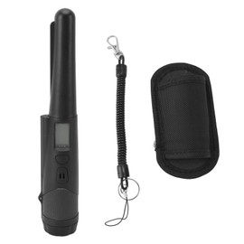 Metal Detector Pinpointer IP66 Waterproof Handheld Pin Pointer Wand with LCD Screen for Treasure Hunting Gold Detecting Built in Flashlight Black