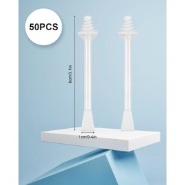 50 Pcs Nose Wax Sticks, Nose Wax Kit Men and Women Nose Wax Applicator Sticks for Nostrils Ears Face Cleaning (50 Nose Waxing Sticks A)