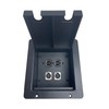 ProCraft Pro Audio Recessed Pocket Floor Box.1 AC Duplex 2
