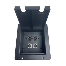 ProCraft Pro Audio Recessed Pocket Floor Box.1 AC Duplex 2 Channel Any Config Made in USA