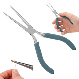 Needle Nose Pliers, Comfortable Handle Multifunctional Jewelry Pliers Steel for Model Making for Home for Repairing for Ewelry Processing