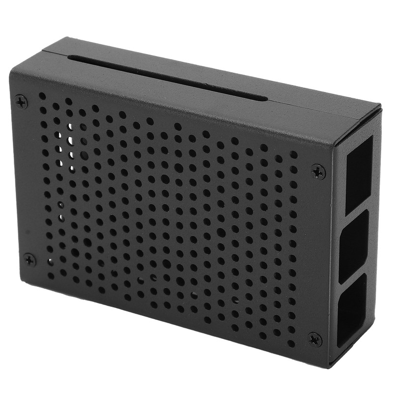 For Raspberry Pi 4B Aluminum Alloy Case MultiHoles Protective Cooling