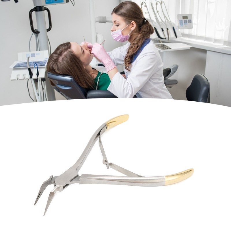 Professional Dental Extraction Forceps Residual Tooth Root Fragment Removal Instrument90°