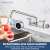 Airuida Wall Mount Utility Kitchen Sink Faucet 2 Handle Wall