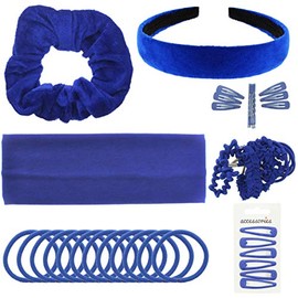 43 Piece Back to School Hair Accessories Set for Girls - Colour Options Available