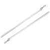EINCORN Pack of 2 Clear 17Inch Curtain Pull Wand Drapery