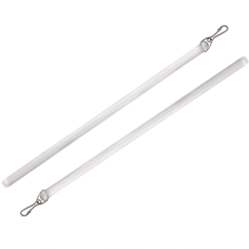 EINCORN Pack of 2 Clear 17Inch Curtain Pull Wand Drapery