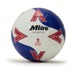 Mitre FA Cup Train 2526 Calcio per Unisex Adulto, Bianco/Blu/Rosso, 3