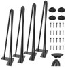 WINSOON 18 Inch Hairpin Legs Thicker 3-Solid Rods 1/2'' in