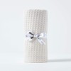 HOMESCAPES - 100% Organic Cotton Waffle Throw - Natural -