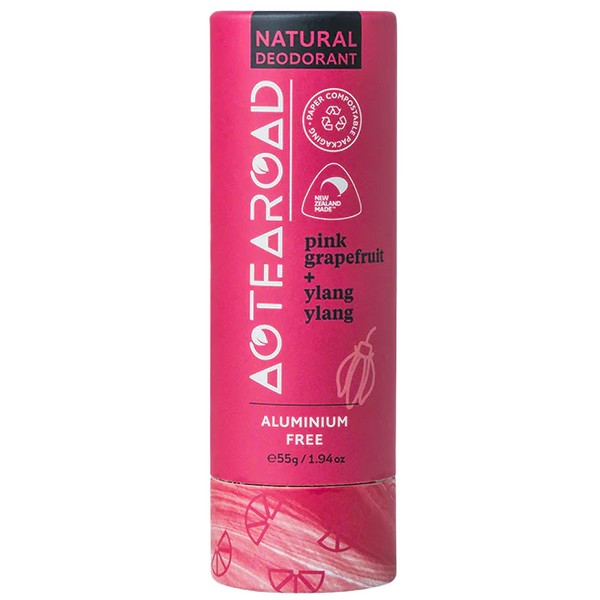 Aotearoad Natural Deodorant 55g - Pink Grapefruit + Ylang Ylang