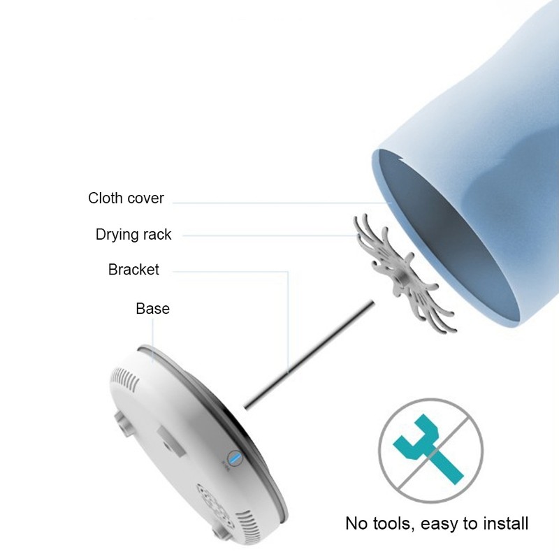 Portable Household Clothes Drying Bag Mini Folding Electric Dryer Machine