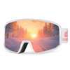 POPOACTI Polarized Cylindrical Ski Goggles,100% UV Protection,Anti Fog,Snowboard Goggles for