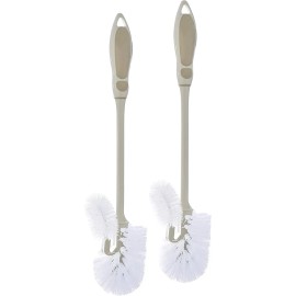 Superio Toilet Brush, Toilet Bowl Cleaning System with Scrubbing Wand, Under Rim