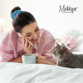 Motique Accessories Motique Accessories Jumbo Cotton Scrunchie - Blue