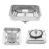 Square Sink Strainer Drainer, Stainless Steel Kitchen Bathroom Home Sink