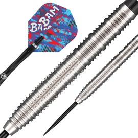 Shot! Pro Series Bradley Brooks Gen 2 Steel Tip Darts Set 90% Tungsten Centre Weighted Professional Darts for Bristle Dartboard Made in New Zealand (23, Grams)