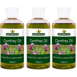 THREE PACKS of Natures Aid Comfrey Oil 150ml